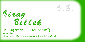 virag billek business card